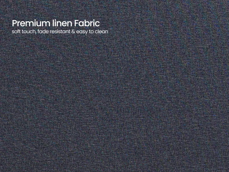 Chloe Queen Size Double Bed in Grey Color